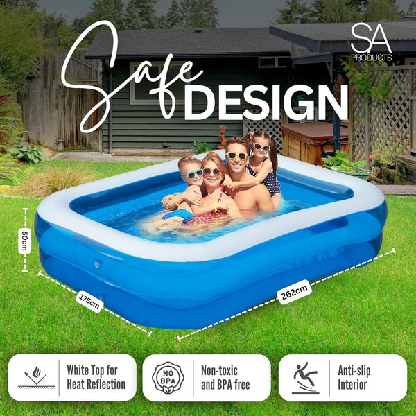 2m Inflatable Paddling Pool + Self-Adhesive Patch SA1872