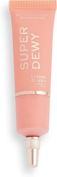 Makeup Revolution Super Dewy Liquid Blush  Fake the Flush Vegan Cheek Tint