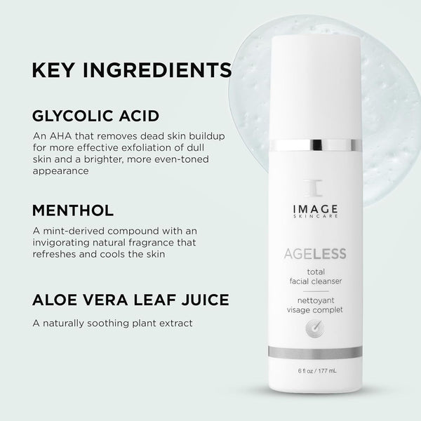 IMAGE Skincare AGELESS Total Facial Cleanser - 177ml, Smoother, Revitalized Skin