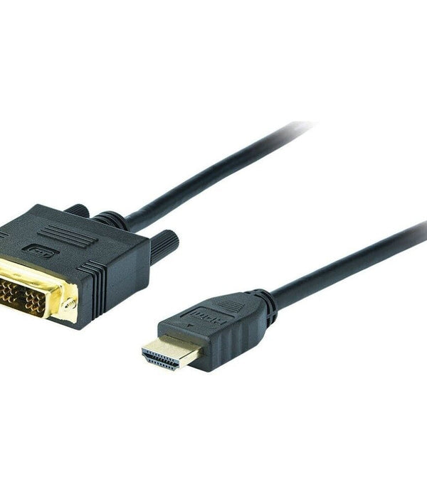 ADVENT DVI to HDMI Cable - 1.8 Metres, Gold plated and black cable [AHDMDVI15]