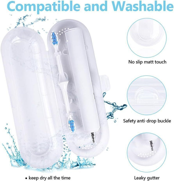 3PCS Plastic Toothbrush Case Travel Portable Brush Box Toothbrush Toothpaste