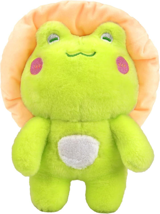 25cm Mushroom Frog Plush Toy with Hat - Cute Stuffed Cuddly Gift for Kids