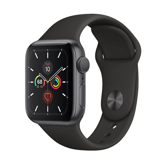Apple Watch Series 5 (Cellular, 44mm) Space Grey Aluminium + Black Strap