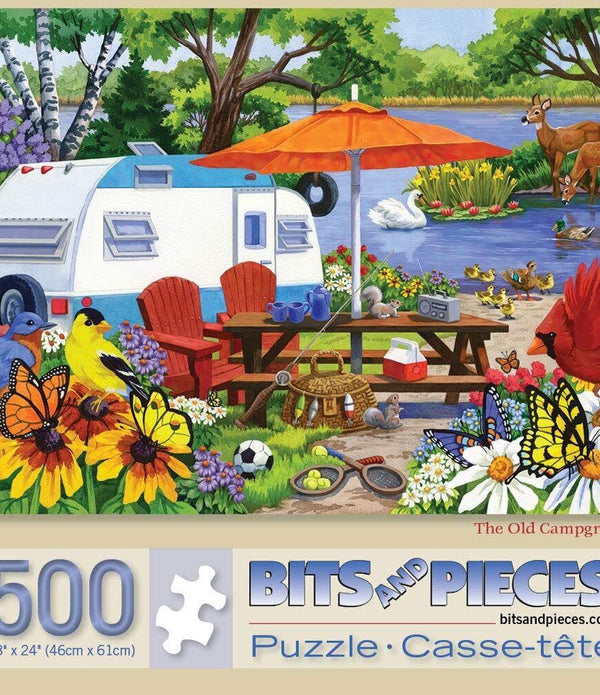 Bits And Pieces The Old Campground 500 Pieces Puzzle - Brand New Unused