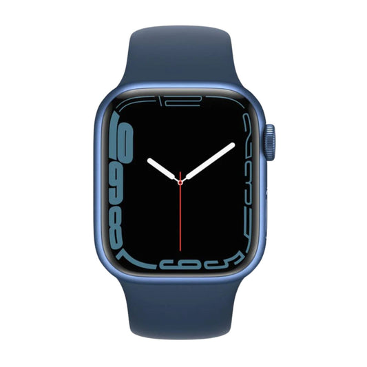 Apple Watch Series 7 (GPS, 41mm) Blue Aluminium Case + Blue Strap