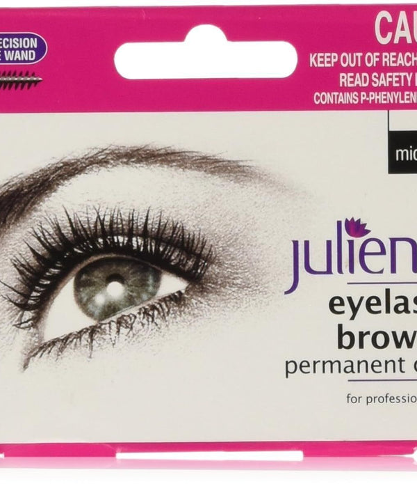 Julienne Eyelash & Eyebrow Permanent Midnight Black Tint 15ml