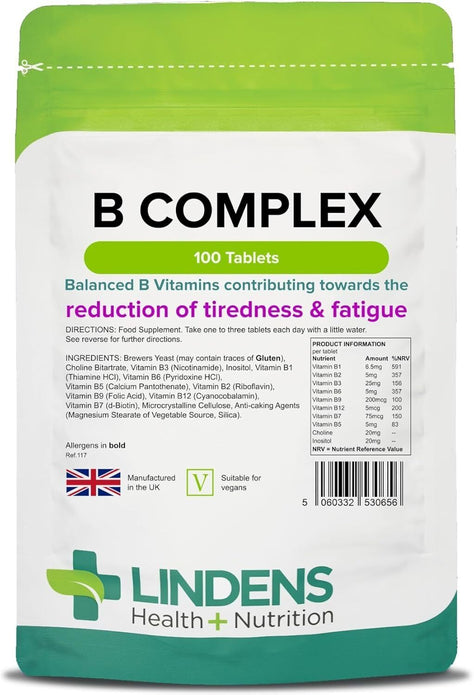 Vitamin B Complex 100 Tablets � Energy Support Supplement