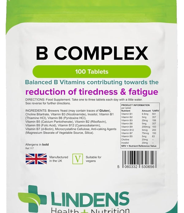 Vitamin B Complex 100 Tablets � Energy Support Supplement