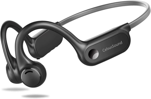 CelsusSound S100 Bone Conduction Headphones Grey with Mic