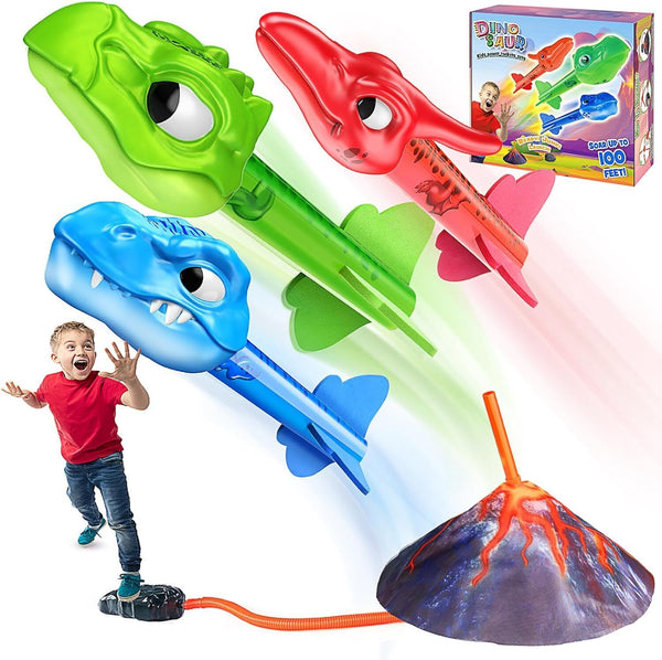 Anginne Dinosaur & Rocket Toys Ages 3-8 Outdoor Garden B-Day Gift Boys/Girls