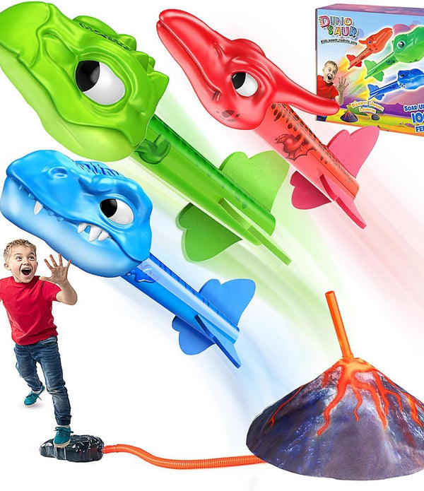 Anginne Dinosaur & Rocket Toys Ages 3-8 Outdoor Garden B-Day Gift Boys/Girls