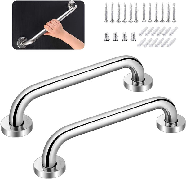 2X Safety Grab Bar Bathroom Support Handle Steel Bath Shower Toilet Hand Rail