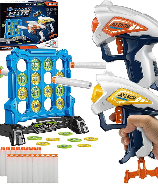 Toy Gun and Accessories with Foam Darts Compatible with Nerf Guns