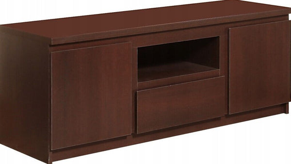 Pello Wooden TV Stand Cabinet with Drawer & Storage, 2D-1S, Type 51 W - Brown