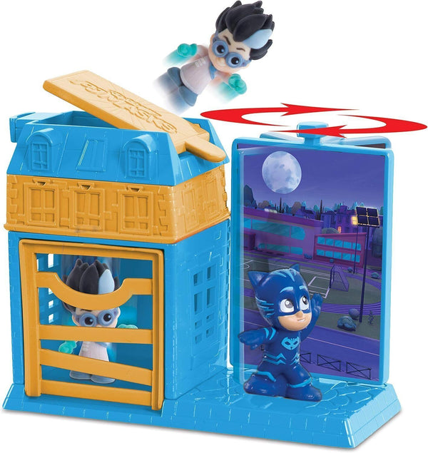 PJ Masks Night Time Micros Playset - Catboy & Romeo Action Figures