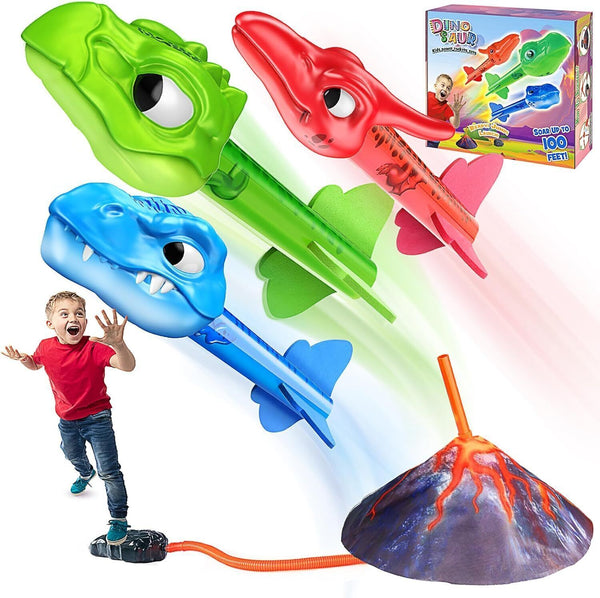 Anginne Dinosaur Toys for Kids 3-8 - Outdoor Games, Rockets, Birthday Gifts