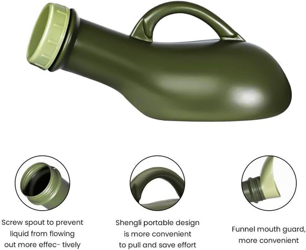 SEVEN4-UK Unisex 1200ml Portable Urine Bottle Spill-Proof Bed Pan Adults Kids