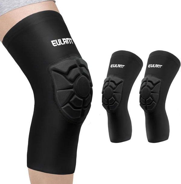 EULANT Soft Volleyball Knee Pads, Elastic Protectors for Football - Small