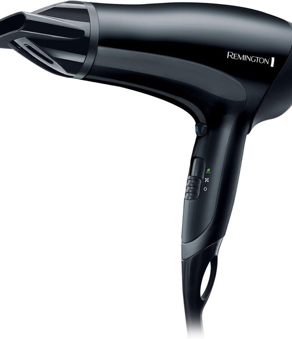 Remington D3010 Power Dry 2000W Hairdryer (Black, Ceramic Ionic)