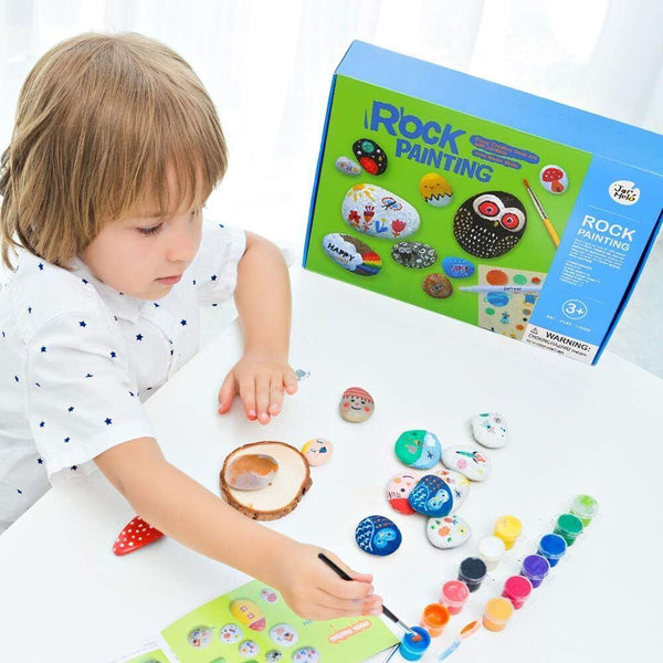 JARMELO Rock Painting Kit Non-Toxic Hide & Seek Art for Kids & Adults