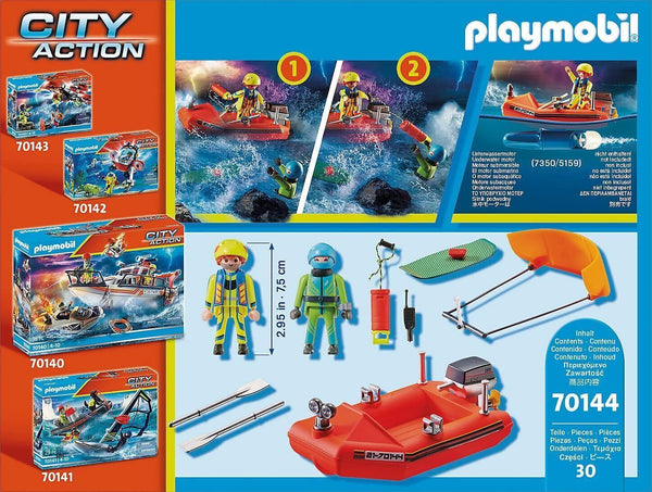 Playmobil City Action Kitesurfer Rescue with Boat 70144