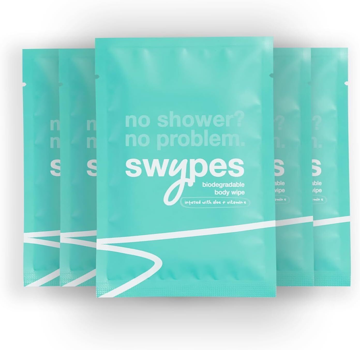 Swypes Biodegradable Body Wipes - Dual-Sided 5 Large Pack