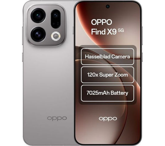 OPPO Find X9 - 512 GB, Titanium Grey - Unlocked & Sim Free Smartphone