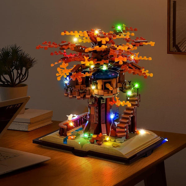  Tree House Building Kit with Led Lights Genuine Image Build-and-Display Model 