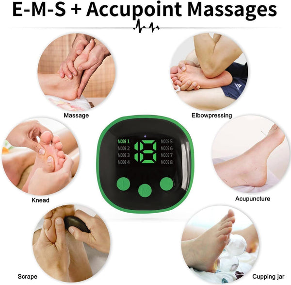 EMS Foot Massager Folding Portable Electric Mat Muscle Stimulator Pain Relief