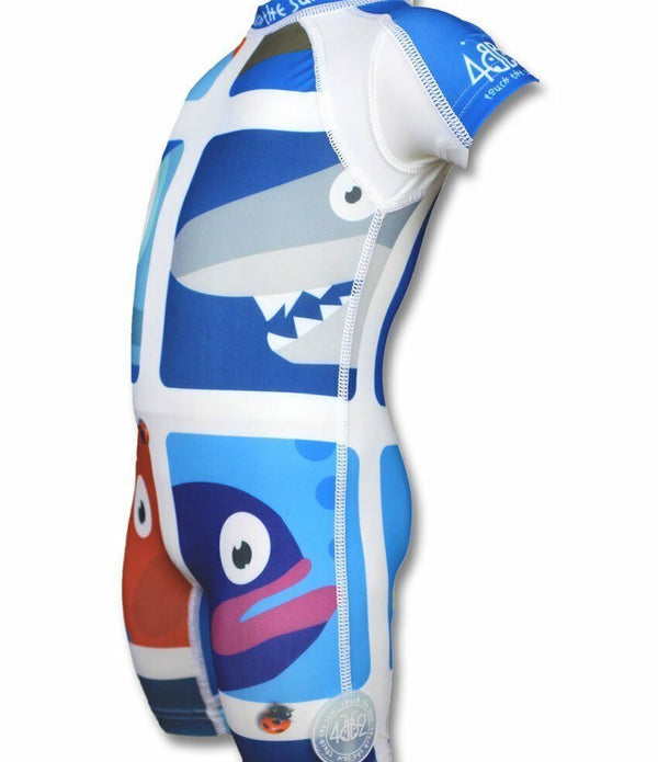 4BB2 Children's UV Swimsuit Fish Shark(18 months), UV Protection 50+