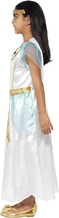 Child Deluxe Cleopatra Egyptian Toga Costume Book Week Day Fancy Dress Large