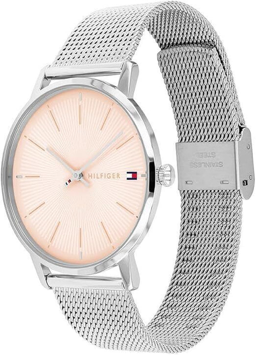 Tomm y Hilfige r Classic Steel Mesh Ladies Watch - Elegant Design