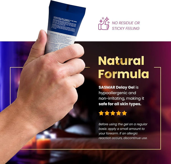 Sasmar Delay Gel for Men Prolong Climax Pleasure Enhancer
