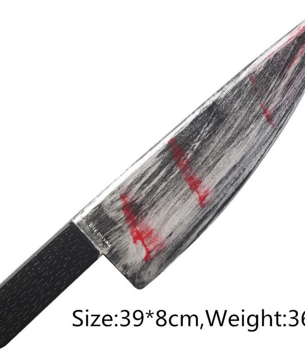 Prop Fake Realistic Bleeding Knife Toy for Halloween Party Costume Accessories