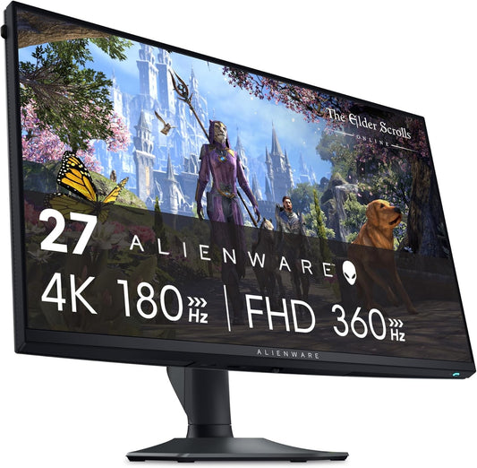 Alienware AW2725QF 27" Dual Resolution Gaming Monitor - UHD, 180Hz & FHD, 360Hz