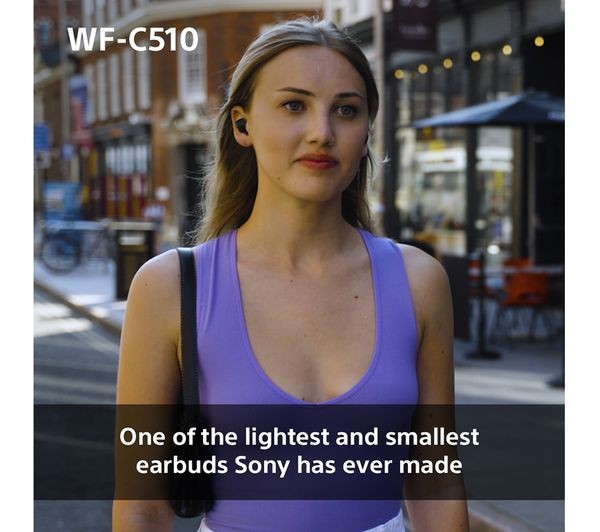 Sony WF-C510 Wireless Bluetooth Earbuds - White