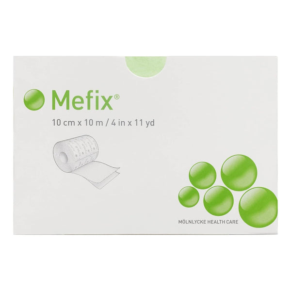 Molnlycke Mefix Adhesive Fabric Tape 10cm x 10m Roll 3x1 Pack