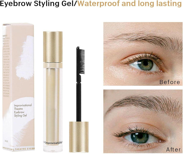 Eyebrow wax soap gel lamination pencil Waterproof: glue styling elf brush 2 pack