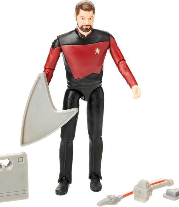 Star Tre k Universe Action Figure | 5 Inch Commander William Riker Collectible.