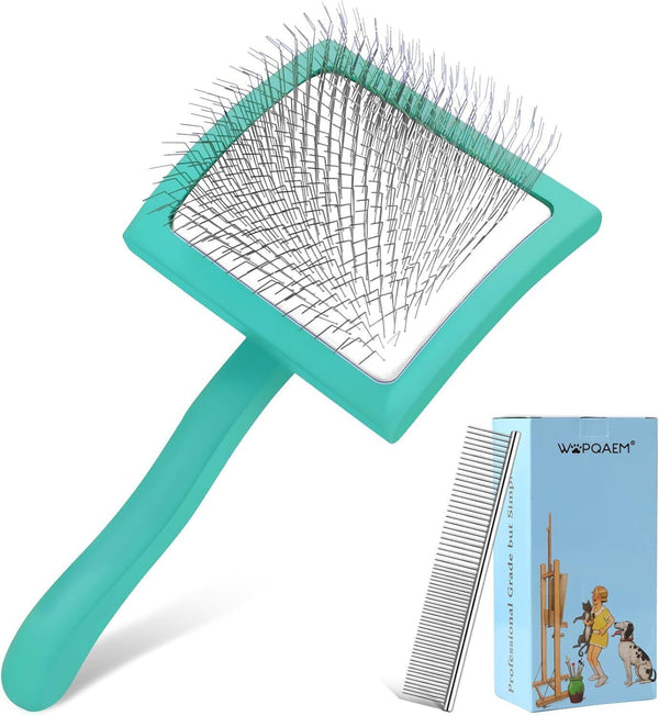 Gentle Slicker Brush Removing Undercoat And Mats Metal Pet Hair Remover Dog