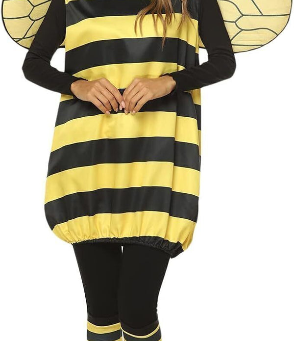 Bee Fancy Dress Costume Set for Kids & Adults, Honey Bee Halloween Costume