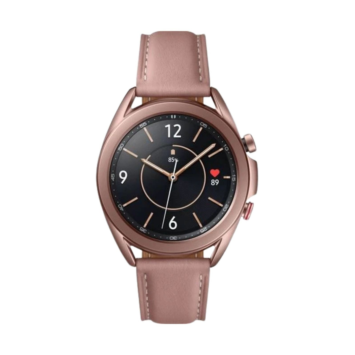 Samsung Galaxy Watch3 (Cellular, 41mm) Mystic Bronze Steel Case + Pink Strap