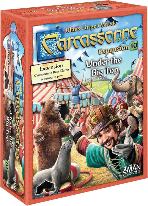 Carcassonne Under The Big Top Board Game Expansion 10 - Medieval Theme Game Exp