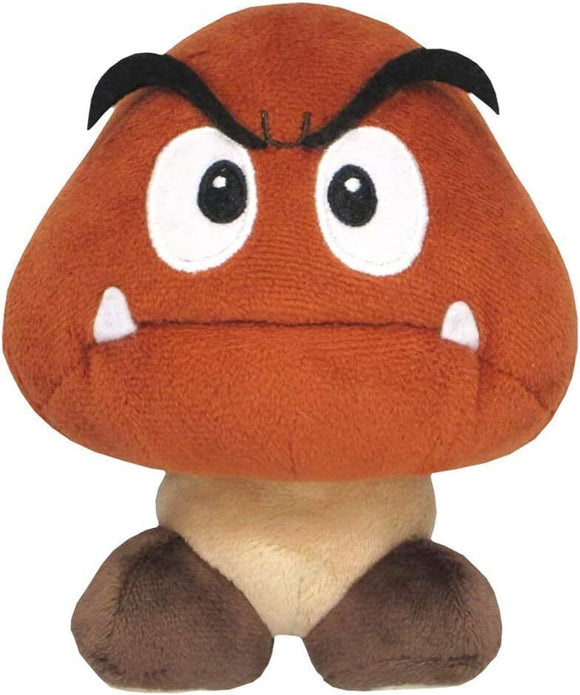 Super Mario Goomba Sanei Plush, AC12, Officially Licensed, Multicolor