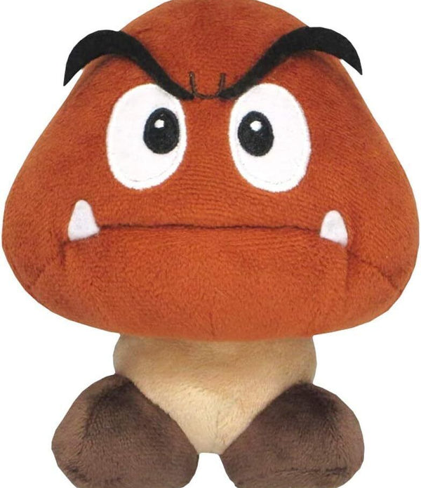 Super Mario Goomba Sanei Plush, AC12, Officially Licensed, Multicolor