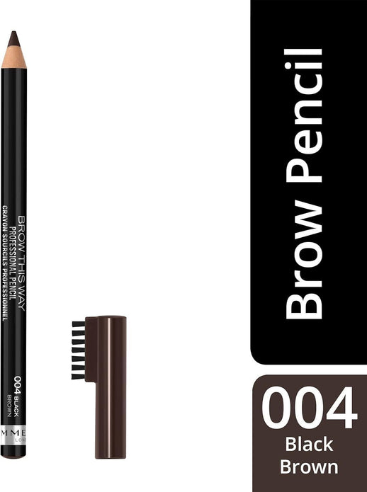 Rimmel London Eyebrow Pencil 1.4g - Black Brown, Precise