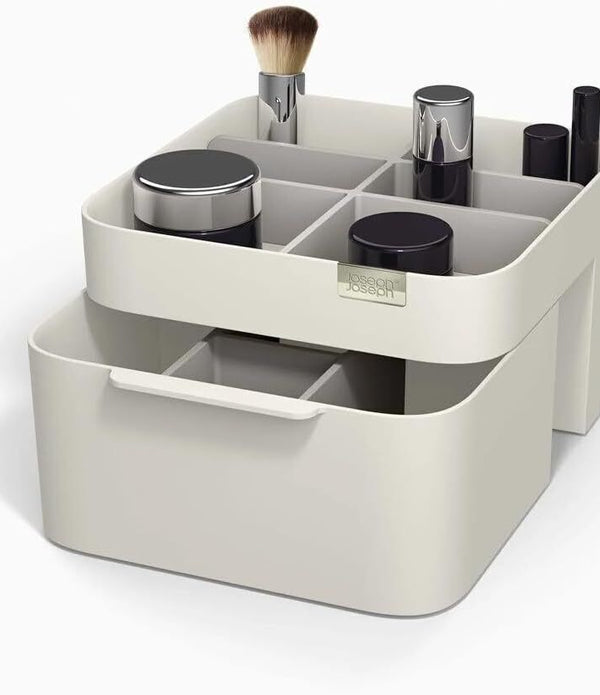 Joseph Joseph VIVA Light Grey Cosmetic Organizer with Drawer Shell 75004