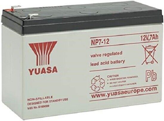 Yuasa NP7-12 12V 7ah Replacement SLA Battery for UPS