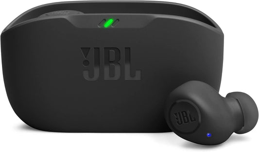 JBL Wave Buds In-Ear Wireless Earbuds, Waterproofing, Powerful Bass, Black