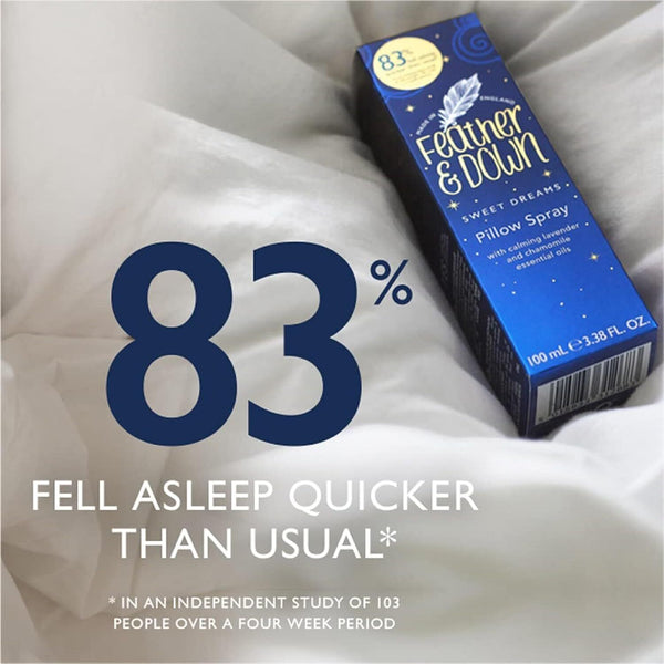 Feather & Down Sleeping Bag Gift Set - Eye Mask, Sleep Balm, Pillow Spray